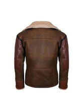 Men’s Leather Aviator Bomber Jacket